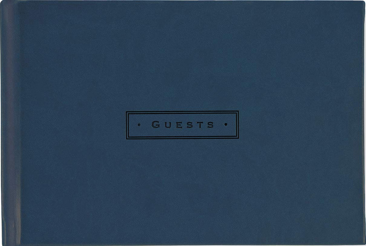Midnight Black Artisan Guest Book (Hardcover)