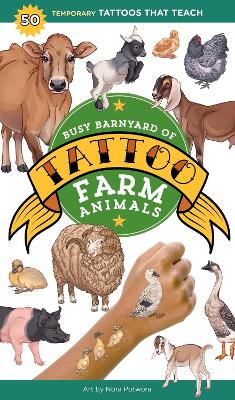 Busy Barnyard Of Tattoo Farm Animals (Paperback)