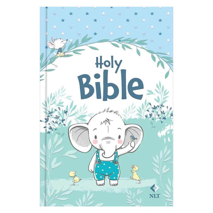 NLT Baby Bible for Boys Elephant (Hardcover)