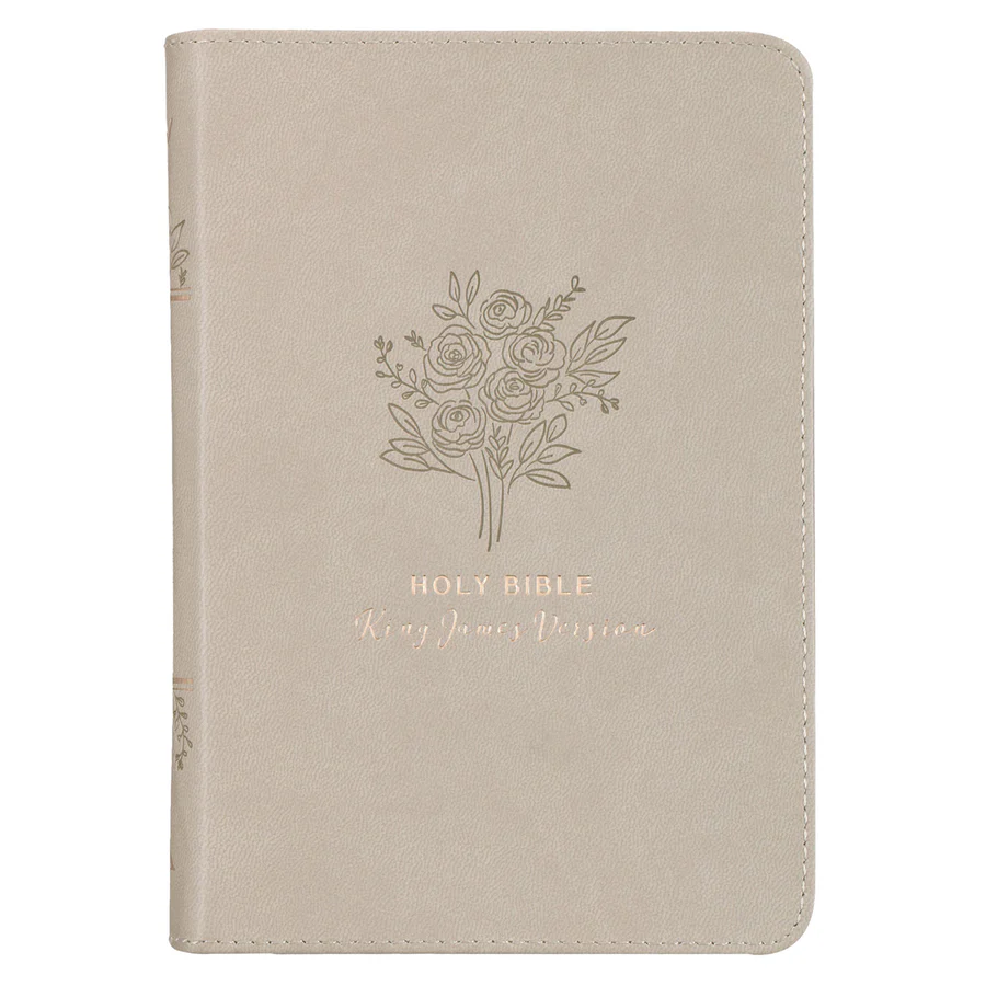 Bible: KJV Taupe Compact Faux Leather