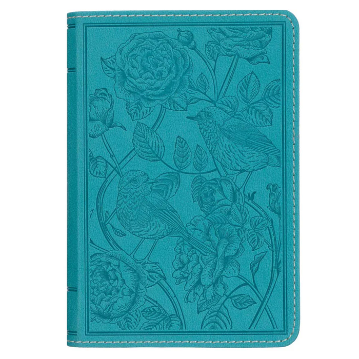 Bible: KJV Teal Faux Leather Compact Bible with Zip
