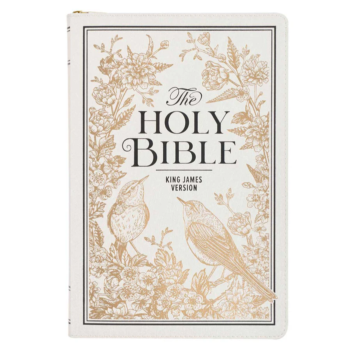 KJV Holy Bible, Thinline Large Print Vegan Leather Red Letter Edition