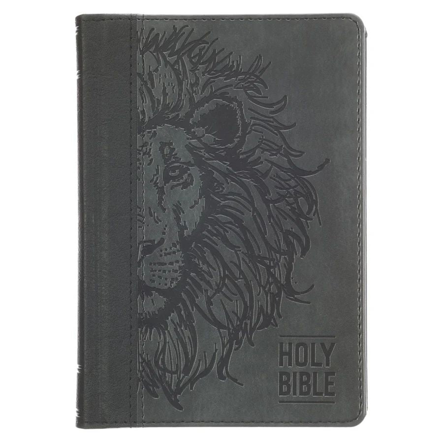 KJV Grey Lion Compact Bible