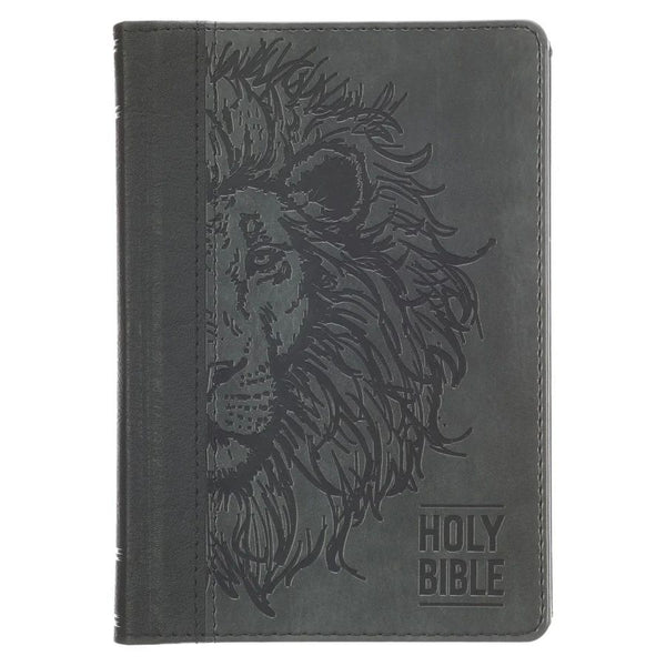 KJV Grey Lion Compact Bible