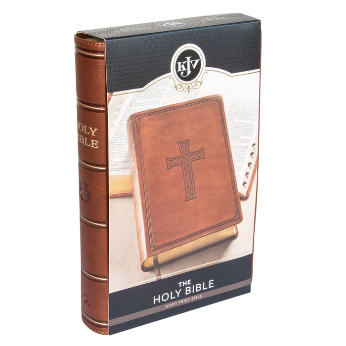 KJV Giant Print Bible Medium Brown (Imitation Leather)