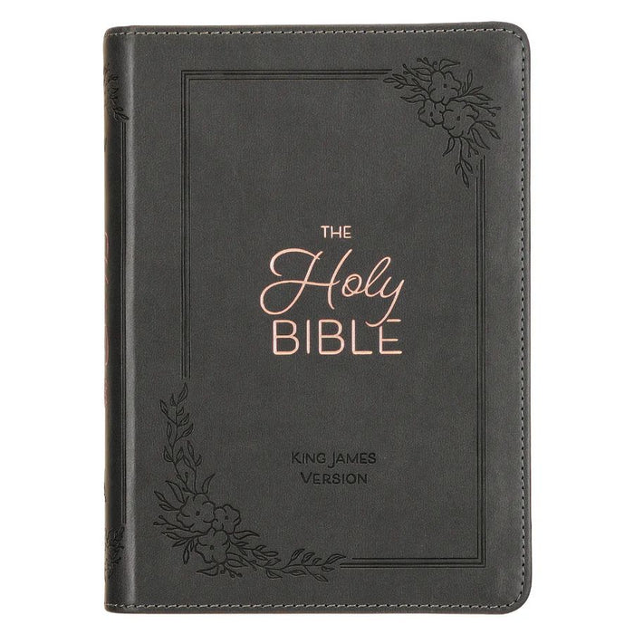 KJV Compact Bible (Charcoal, Faux Leather)