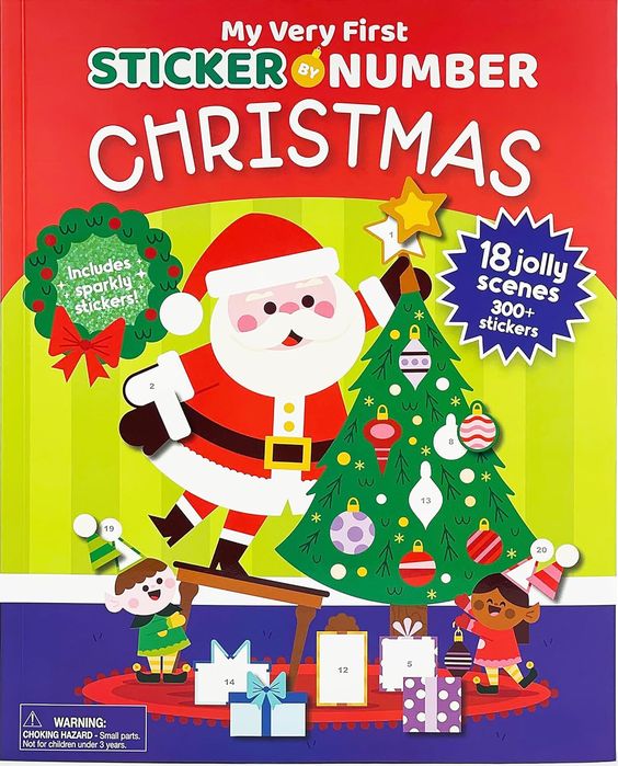 My Very First Sticker by Number: Christmas Activity Book (Paperback)