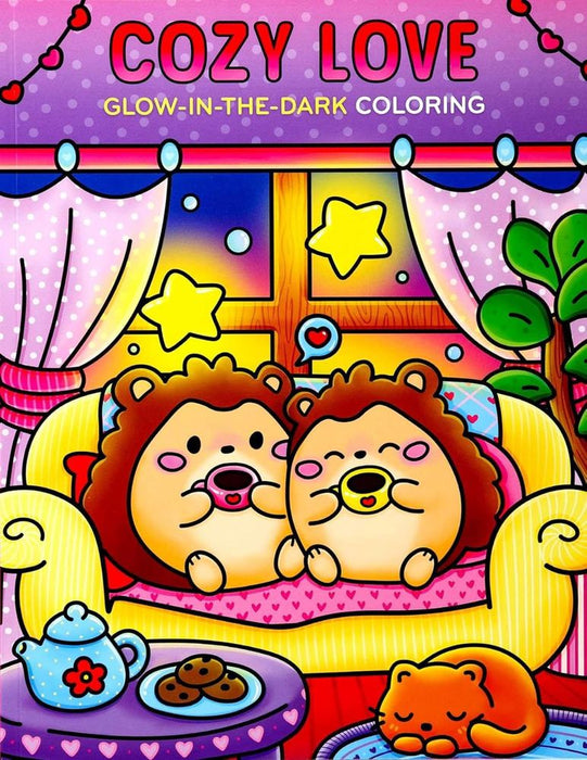 Cozy Love Glow-in-the-Dark Coloring (Paperback)