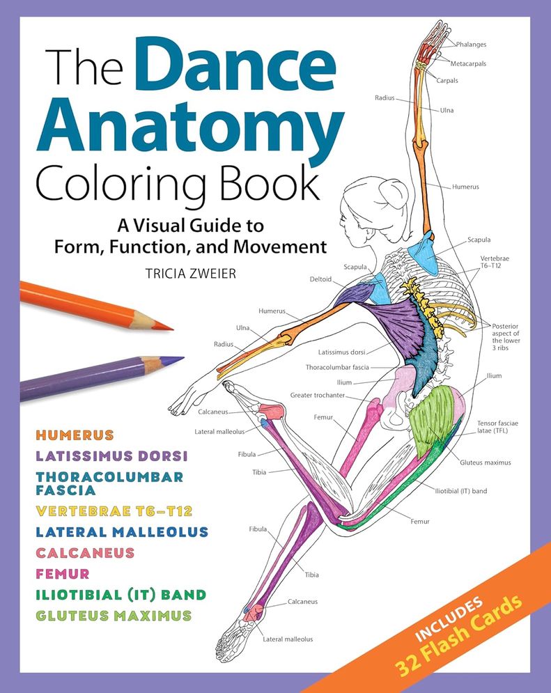 Dance Anatomy Colouring Book