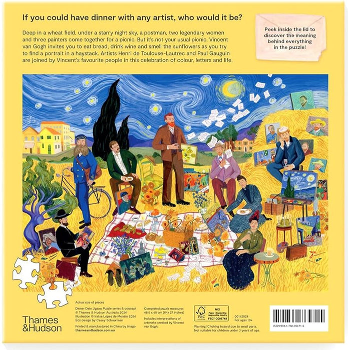 Dinner With Van Gogh 1000 Piece Puzzle