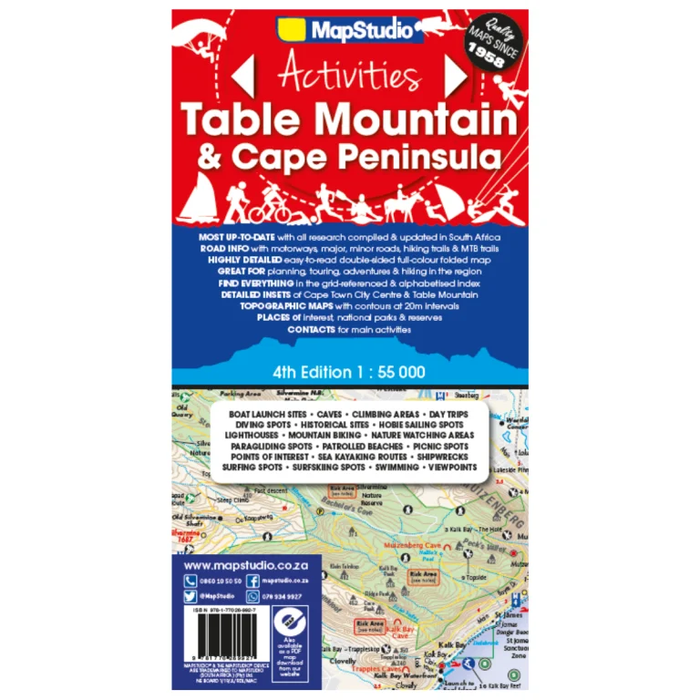 Table Mountain & Cape Peninsula road map