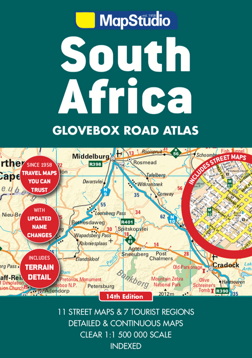 South Africa Glovebox Road Atlas