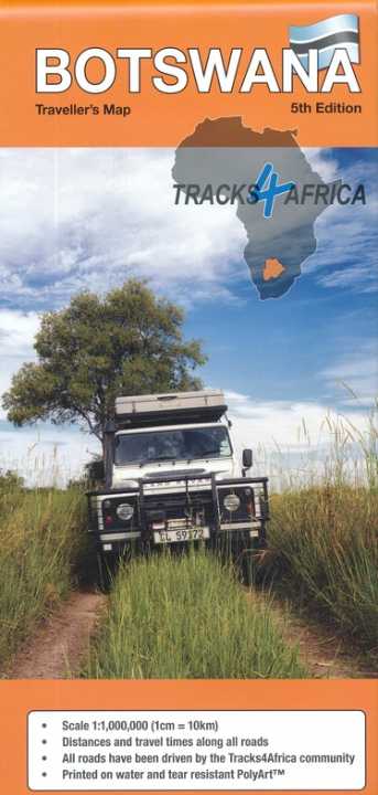 Botswana Traveller's Map: 5th Edition