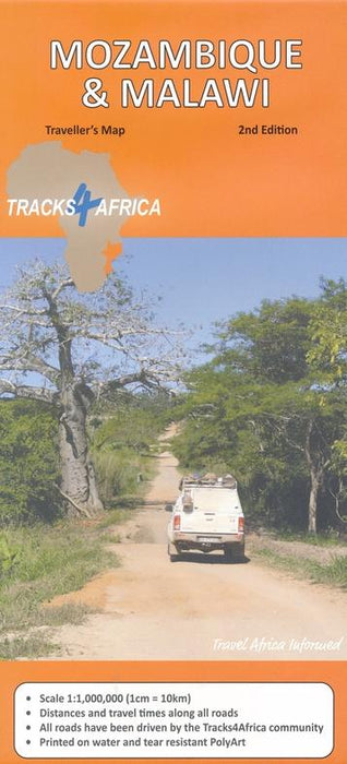 Malawi & Mozambique Traveller’s Map