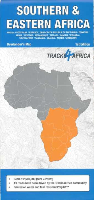 Southern & Eastern Africa Overlander’s Map