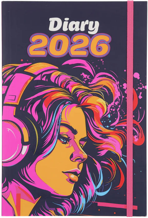 2026 A5 Daily Planner Music Girl (Paperback)