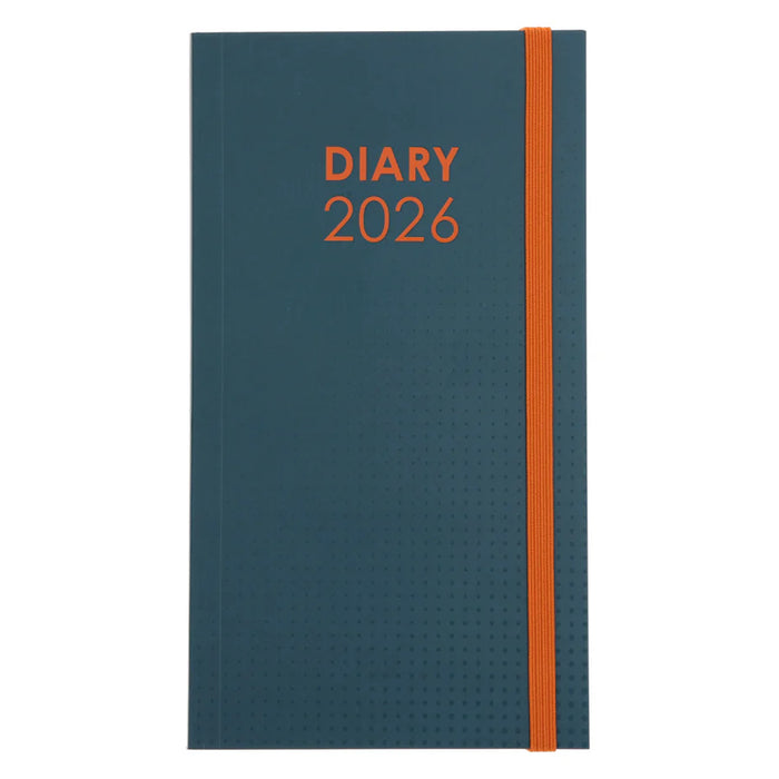 2026 Pocket Daily Planner Teal And Orange (Paperback)
