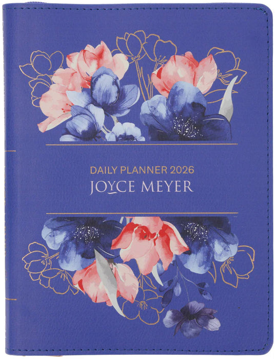 2026 Joyce Meyer A5 Daily Planner (Imitation Leather With Zip)