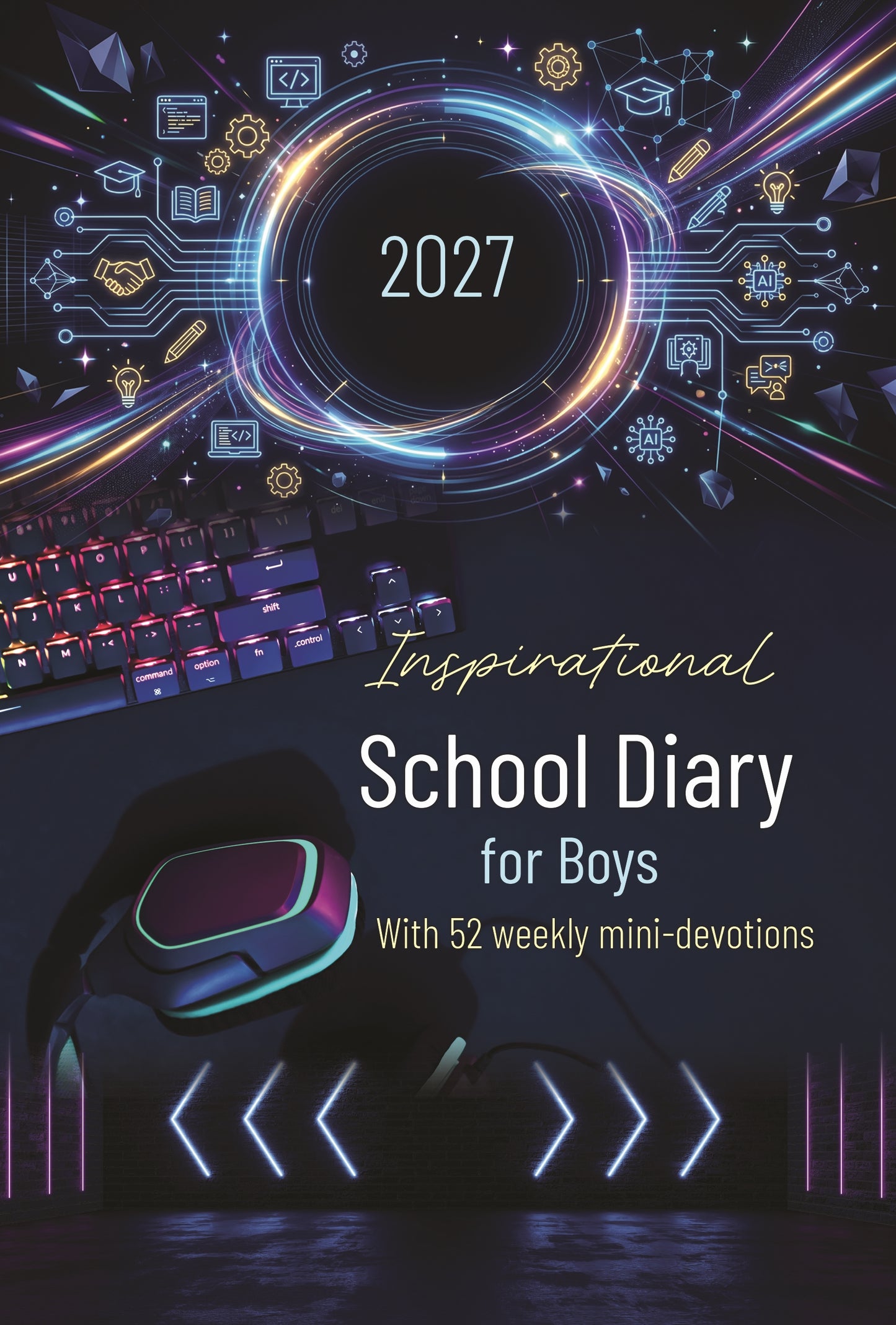 2027 Inspirational School Diary for Boys (Paperback)