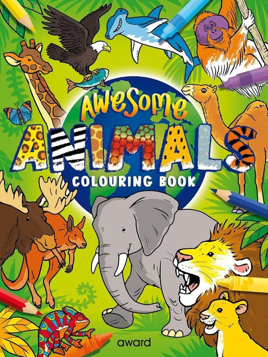 Awesome Animal Colouring Book (Paperback)