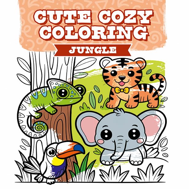 Cute Cozy Coloring: Jungle (Paperback)