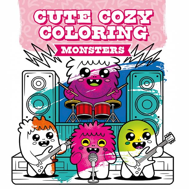 Cute Cozy Coloring: Monsters (Paperback)