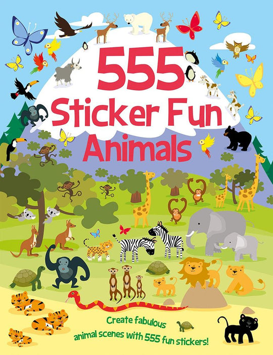 555 Sticker Fun: Animals (Paperback)