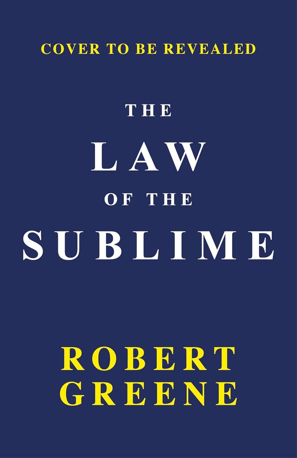 The Law of the Sublime (Trade Paperback)