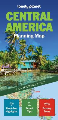 Lonely Planet: Central America Planning Map 2026 - 2nd Edition