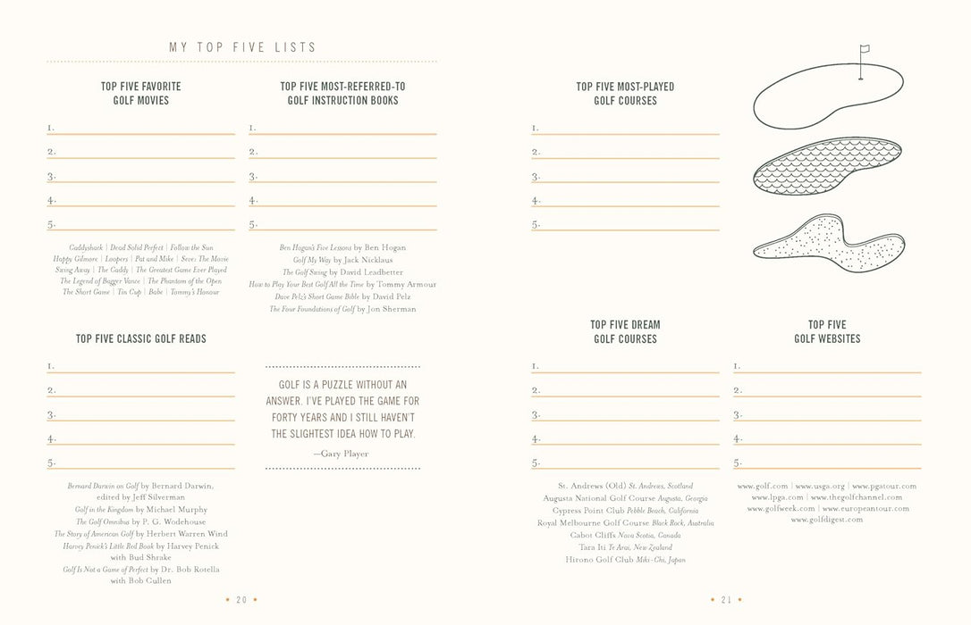 The Ultimate Golf Journal (Hardcover)