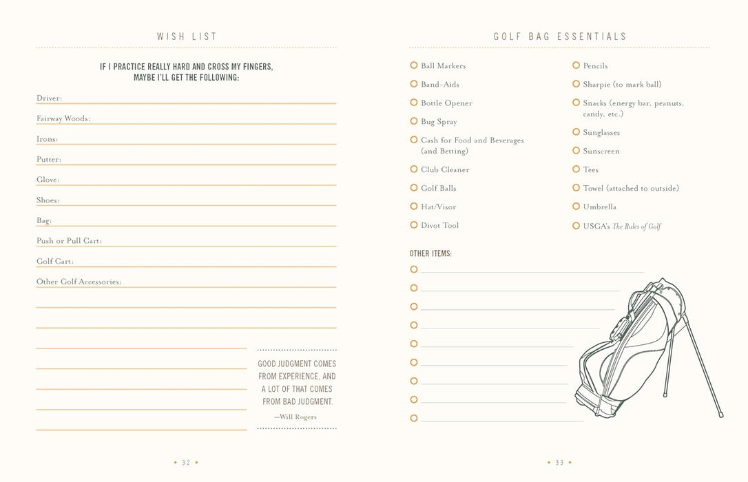 The Ultimate Golf Journal (Hardcover)