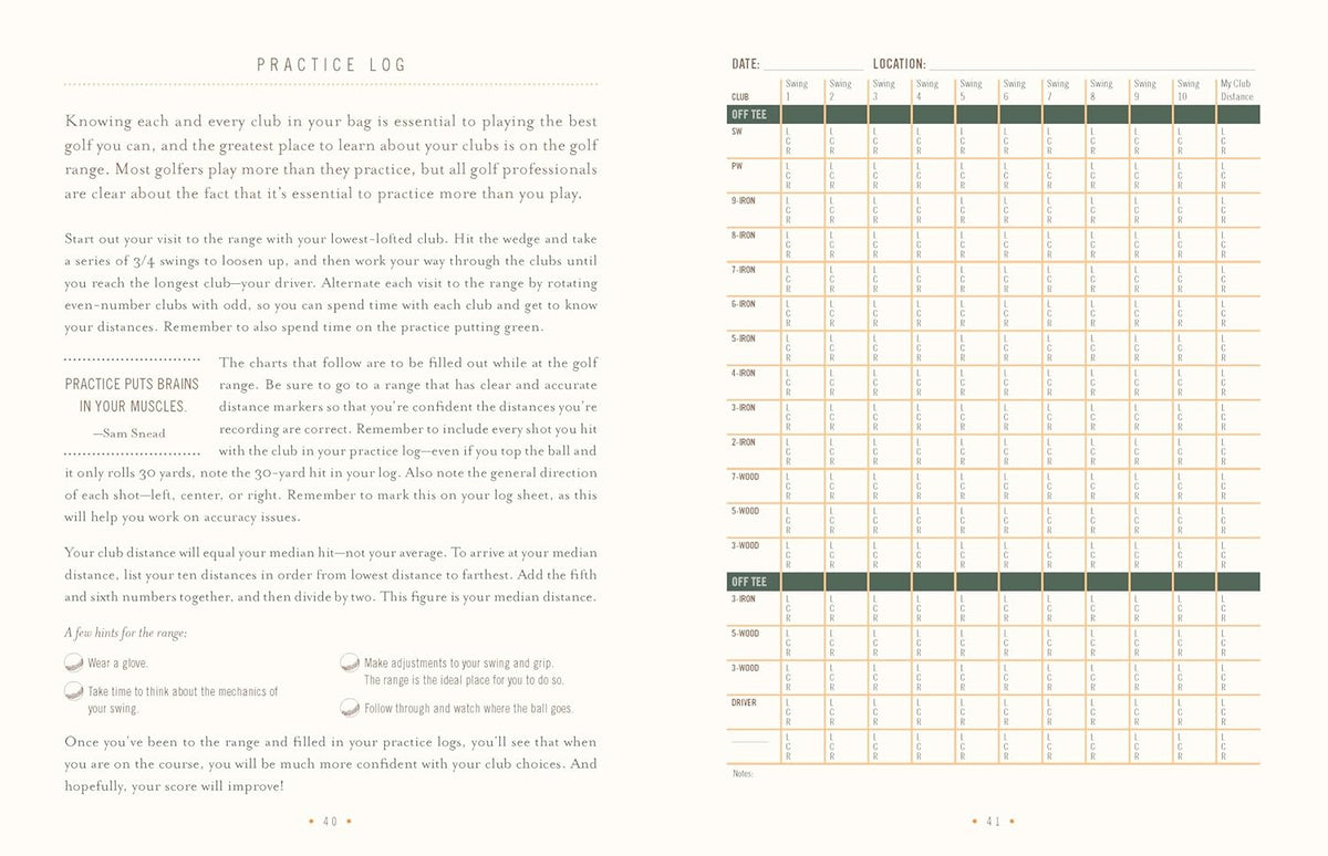 The Ultimate Golf Journal (Hardcover)