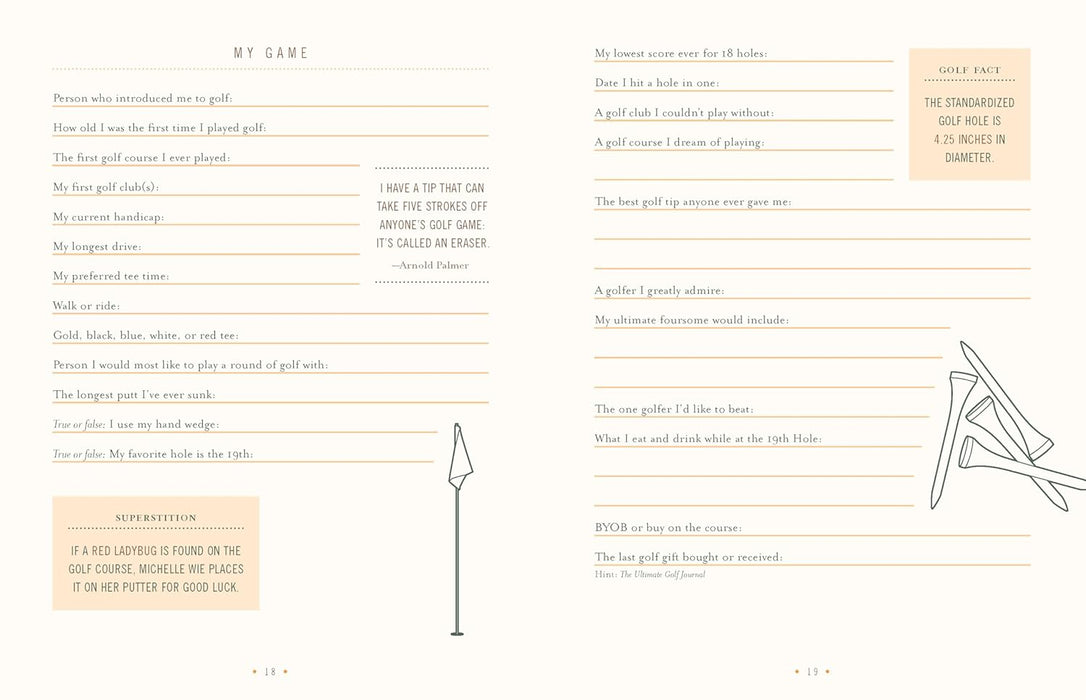 The Ultimate Golf Journal (Hardcover)