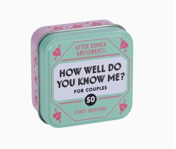 After Dinner Amusements : How Well Do You Know Me?