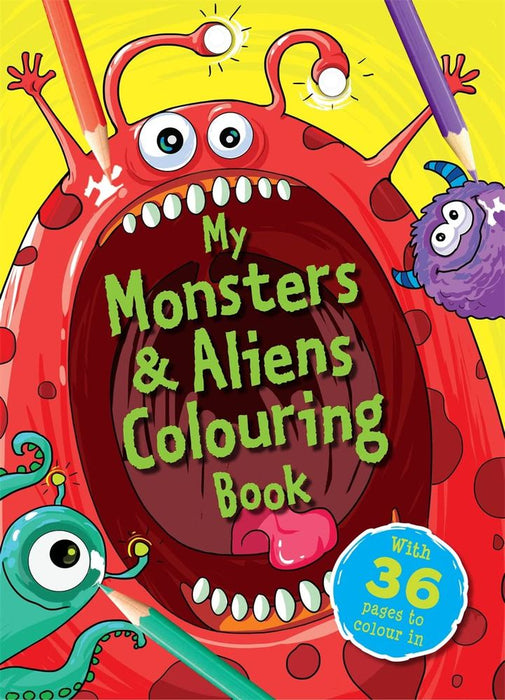 My Monsters & Aliens Colouring Book (Paperback)
