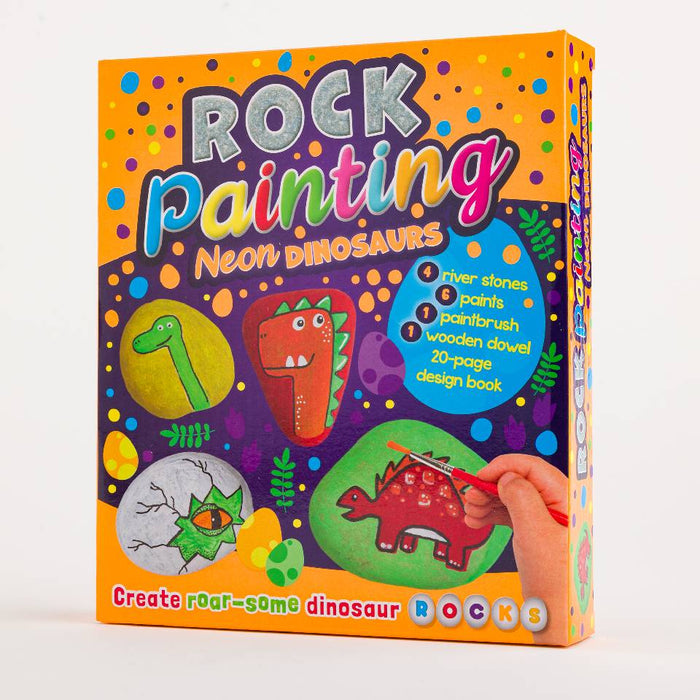 Rock Painting Neon Dinosaurs: Create Roar-some Dinosaur Rocks