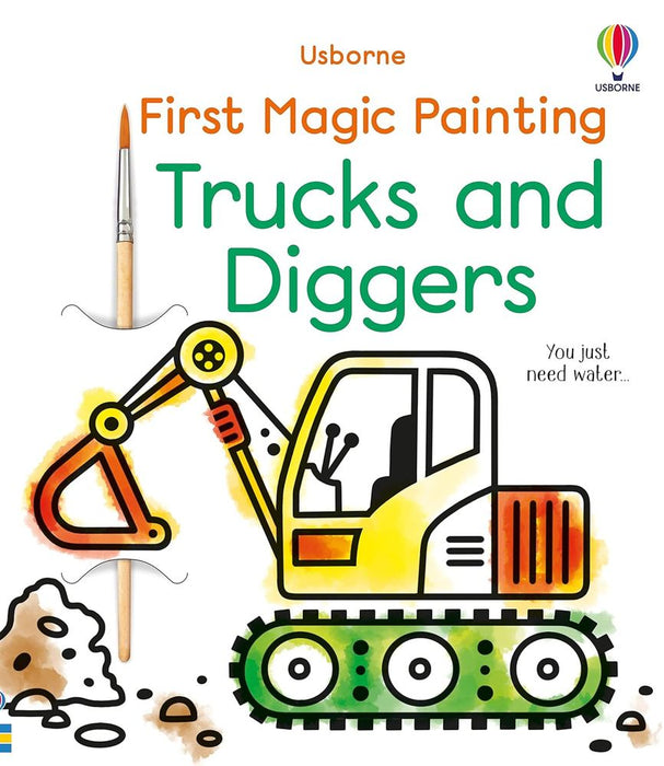 First Magic Painting: Trucks and Diggers (Paperback)