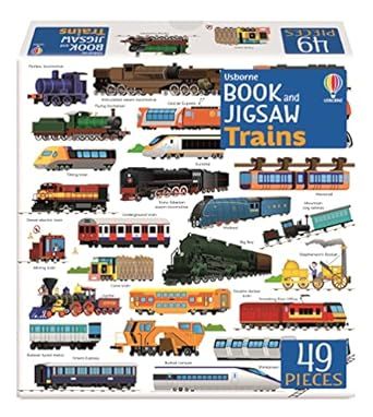 Usborne Book And Jigsaw Trains (Paperback)