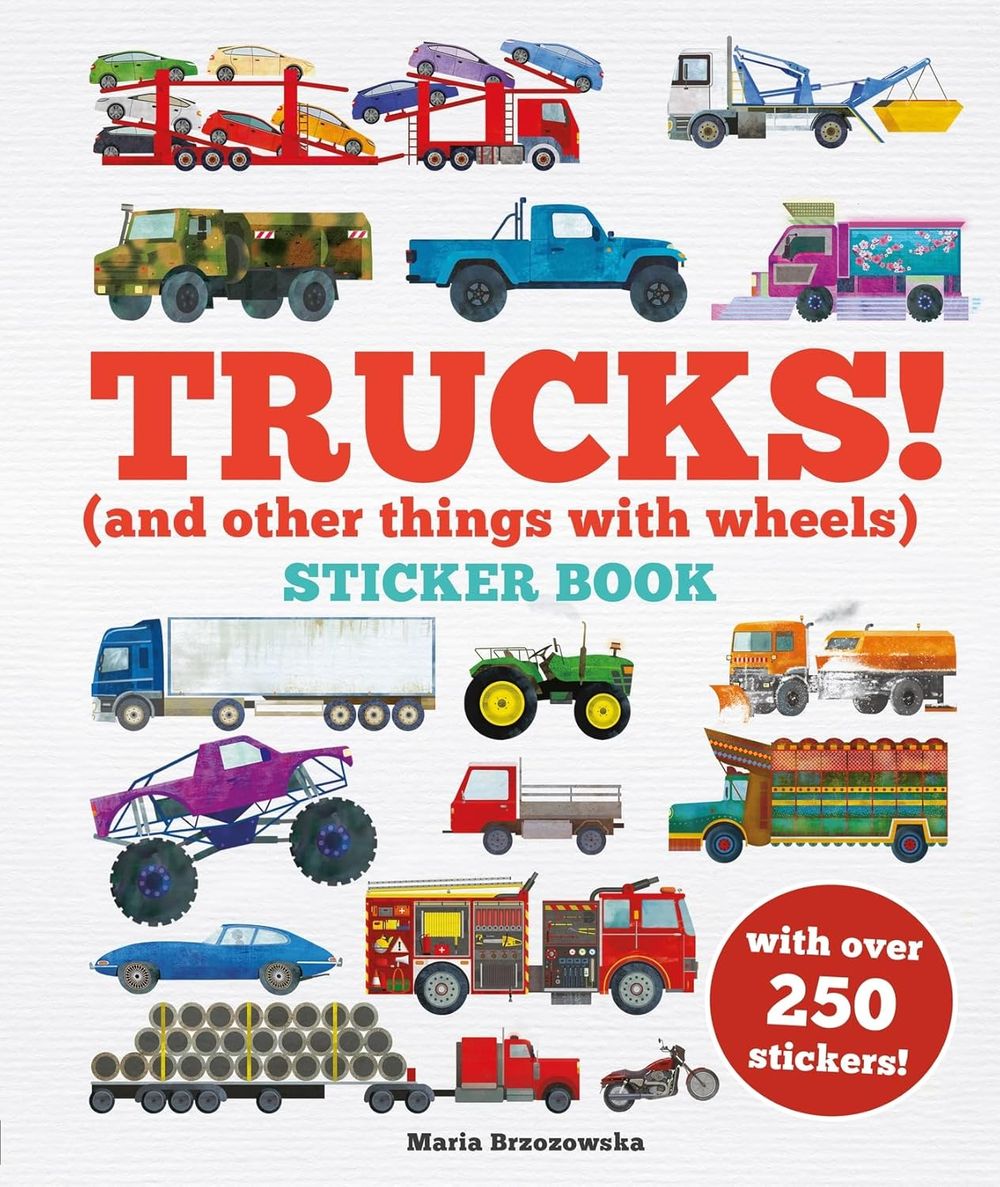 Trucks! Sticker Book (paperback)