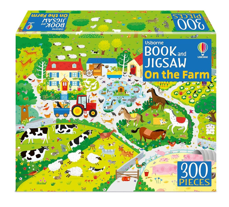 Usborne Book and Jigsaw: On the Farm 300 Piece Puzzle