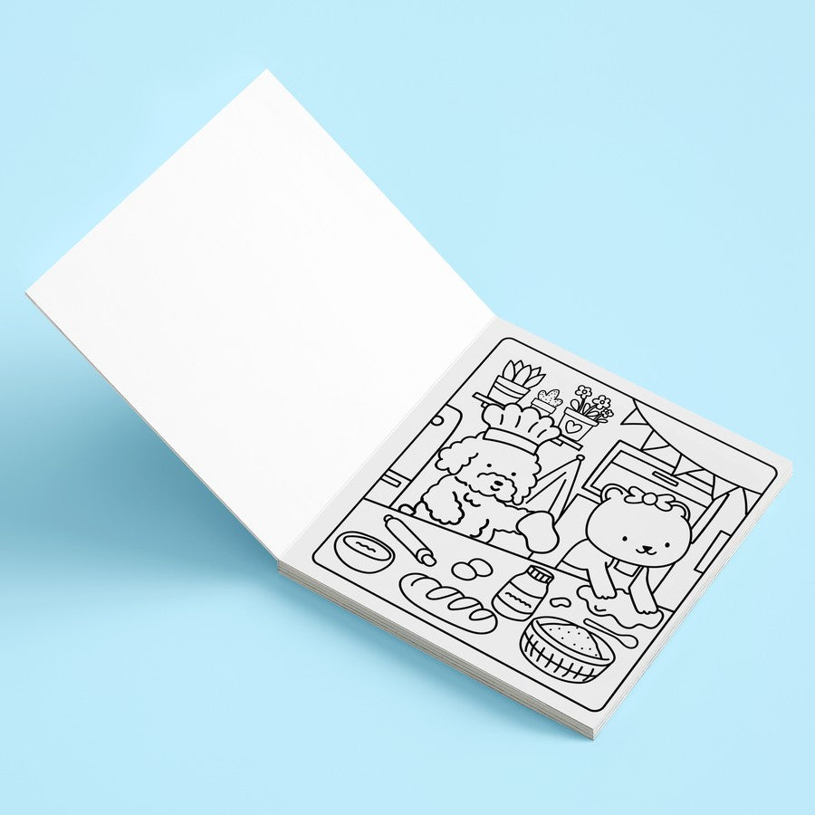 Sunny Vibes: Cute Colouring Kit