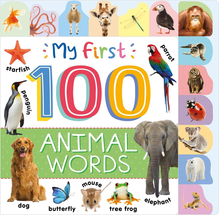 My First 100 Animal Words (Board Book)