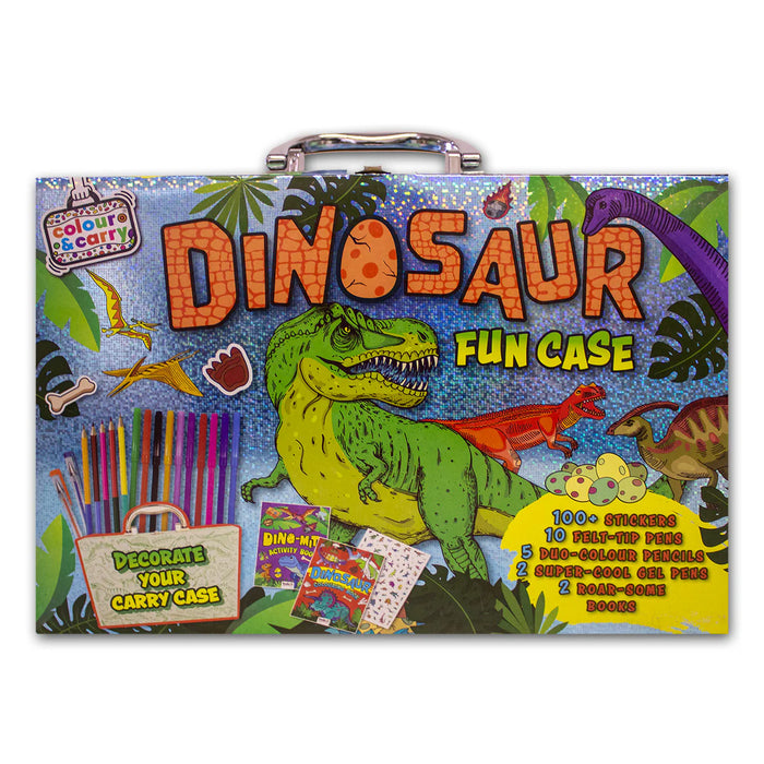 Colour and Carry Dinosaur Fun Case Box Set