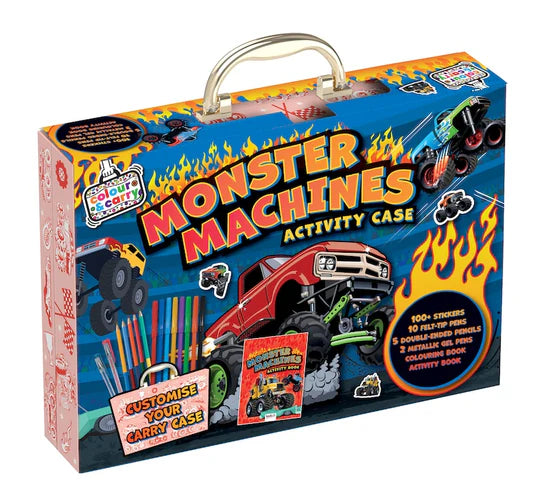 Colour and Carry Monster Machines Activity Case Box Set