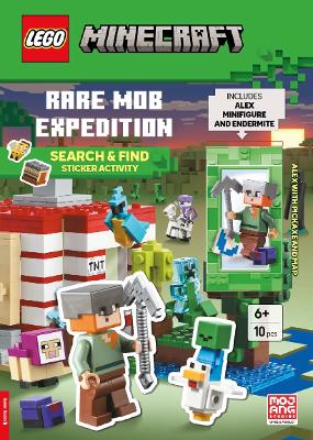 LEGO Minecraft: Rare Mob Expedition – Search & Find Sticker Activity Book (Paperback)