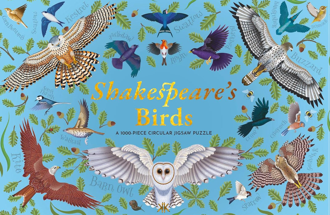Shakespeare's Birds 1000-Piece Circular Puzzle