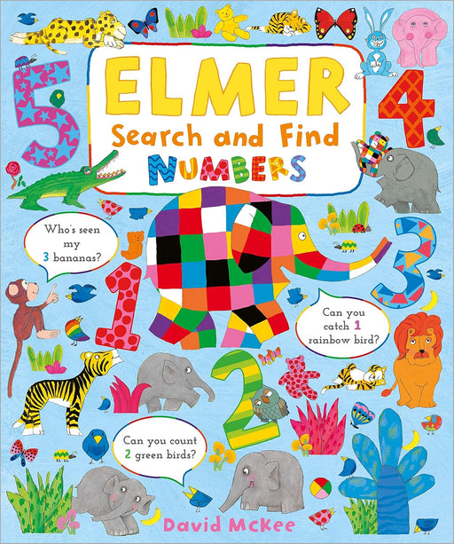 Elmer: Search & Find Numbers (Board Book)