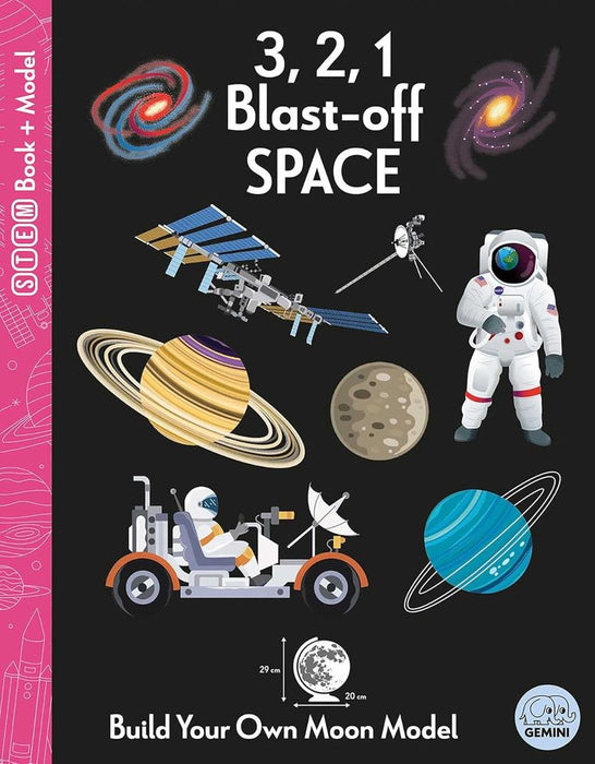 3, 2, 1 Blast-off Space: Ignite STEM Book + Model Kit (Hardcover)