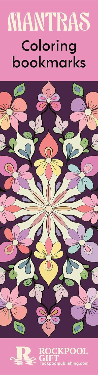 Mantras Coloring Bookmarks