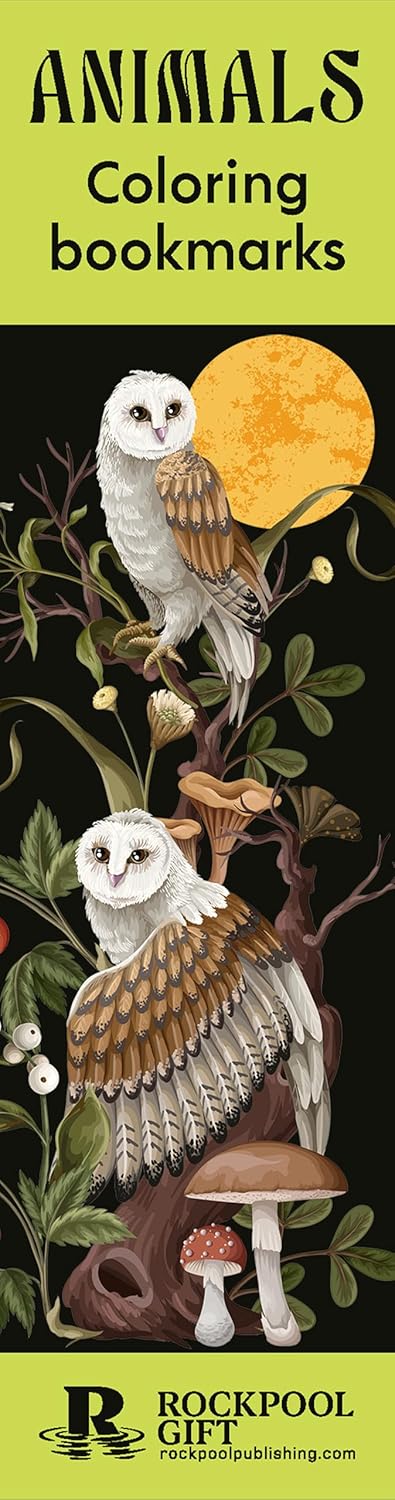 Animals Coloring Bookmarks